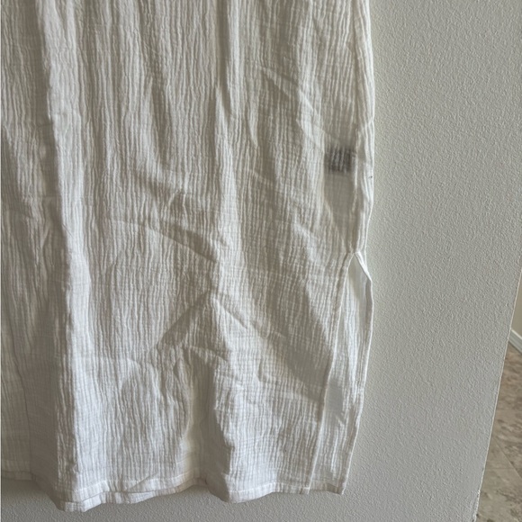 Jenni Kayne Cotton Cypress Caftan Dress Ivory White XS - Picture 4 of 10